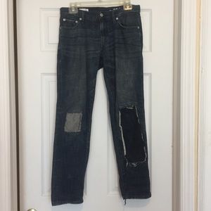 Gap sexy boyfriend pathed jeans 24r